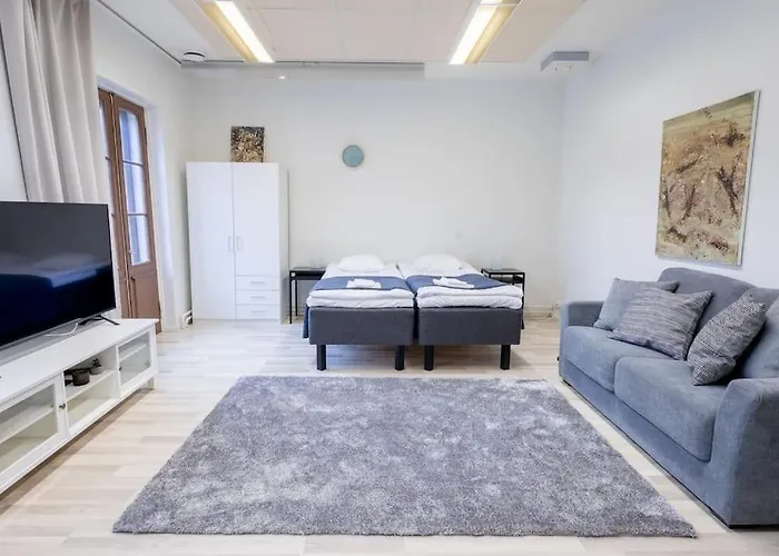 Keskusta Sviitti Parvekkeella Ja Pyykinpesukoneella Vanha Postitalo Appartement